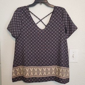 Sienna sky blouse